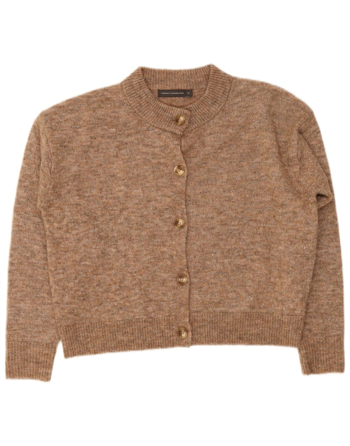 French Connection Damen-Cardigan-Pullover UK 14 Mittelbraun meliert
