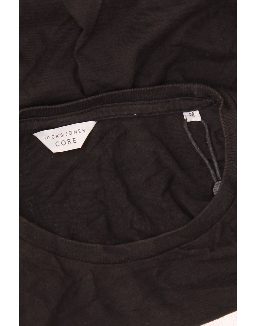 JACK & JONES Mens Graphic T-Shirt Top Medium Black Cotton Vintage Jack & Jones and Second-Hand Jack & Jones from Messina Hembry 