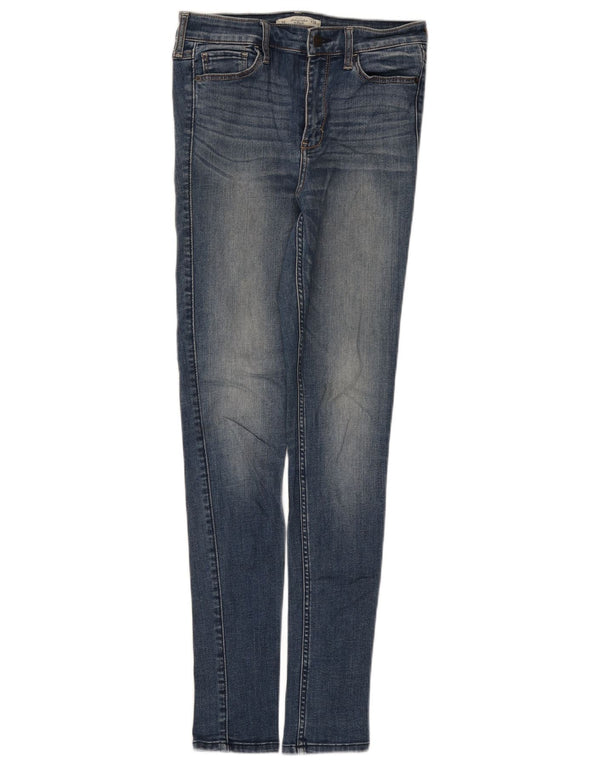 Abercrombie & Fitch Damen Skinny Jeans US 6 Medium W28 L31 Blaue Baumwolle
