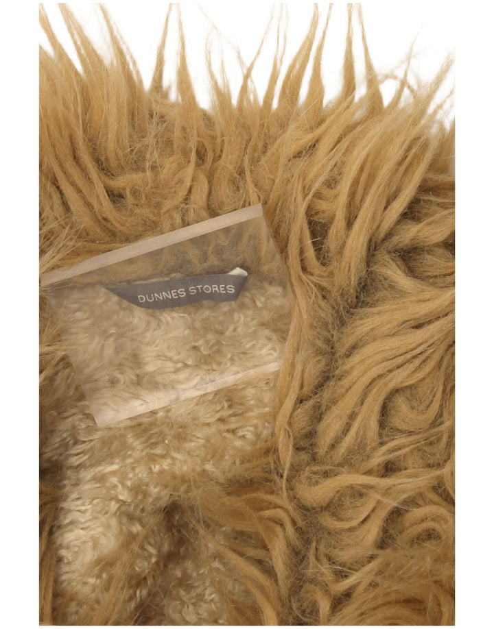 Dunnes Damen Sherpa-Mantel UK 8 Small Beige