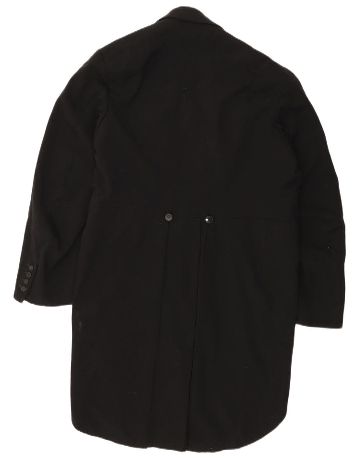 VINTAGE Herren Frack-Blazer-Jacke UK 38 Medium Schwarz