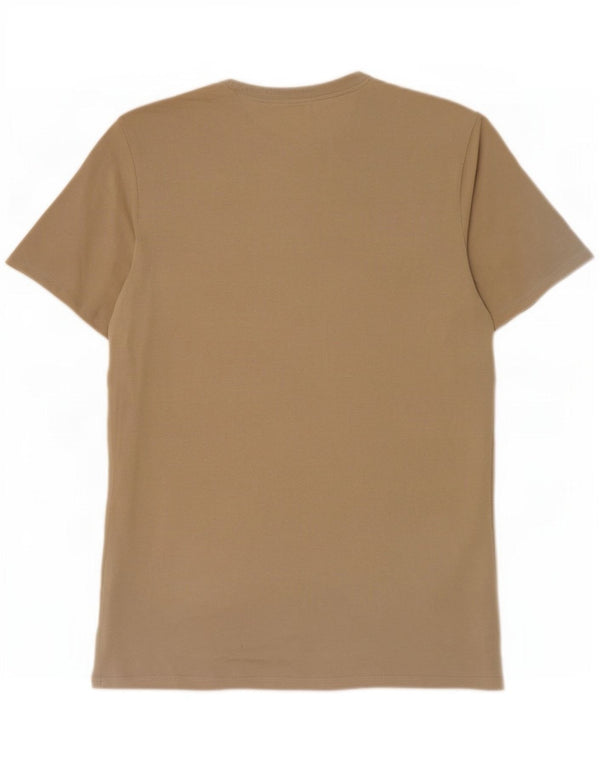 Nike Mens Athletic Cut Graphic T-Shirt Top Medium Beige