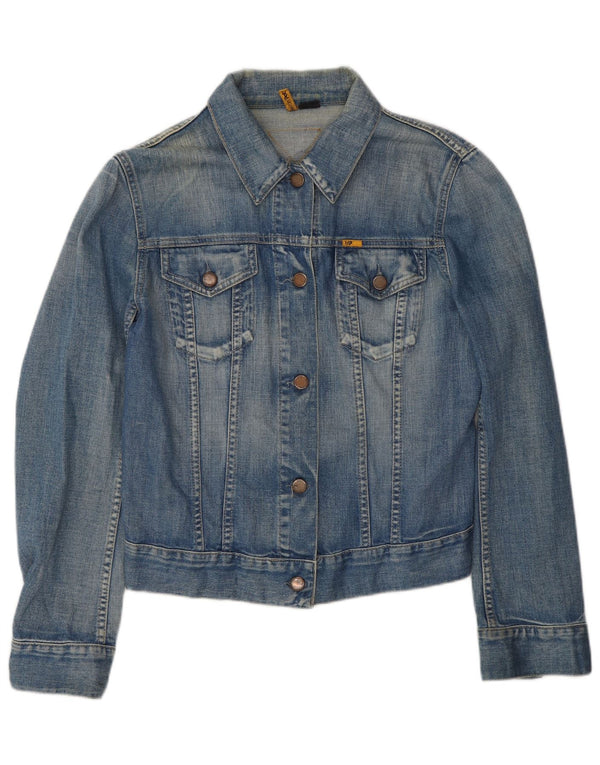 Meltin' Pot Damen Jeansjacke UK 14 Mittelblaue Baumwolle