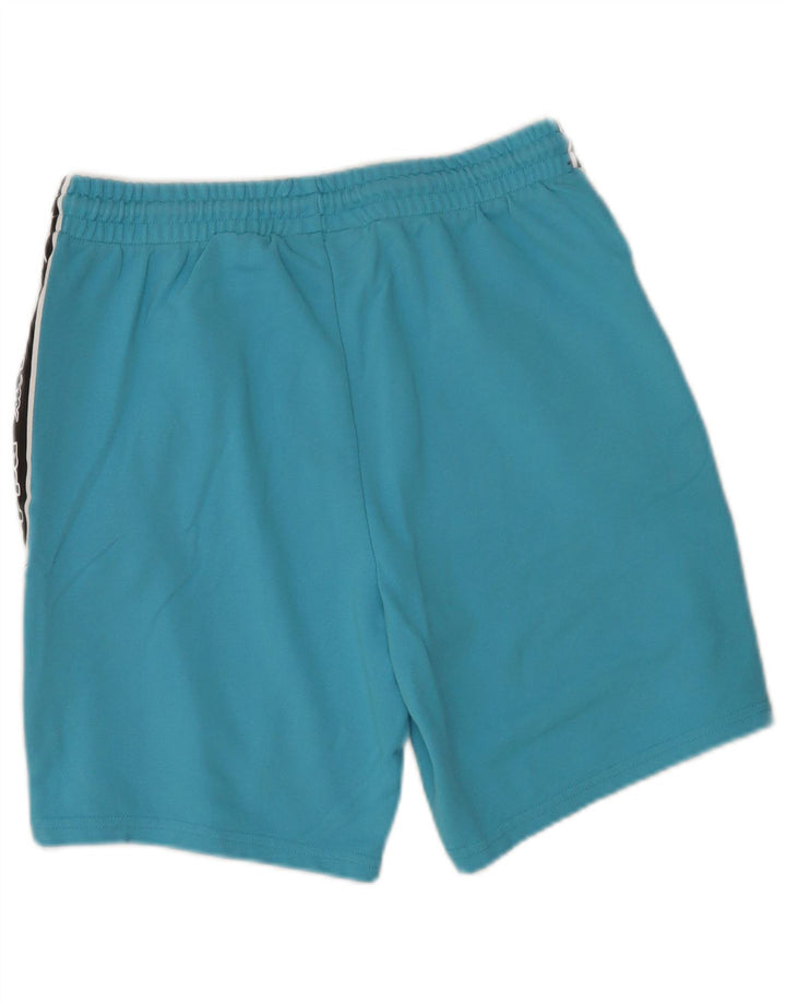 Kappa Herren Graphic Sport Shorts Mittelblaue Colourblock-Baumwolle