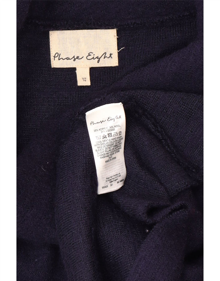 Phase Eight Damen Longline-Cardigan-Pullover UK 16 Large Marineblau