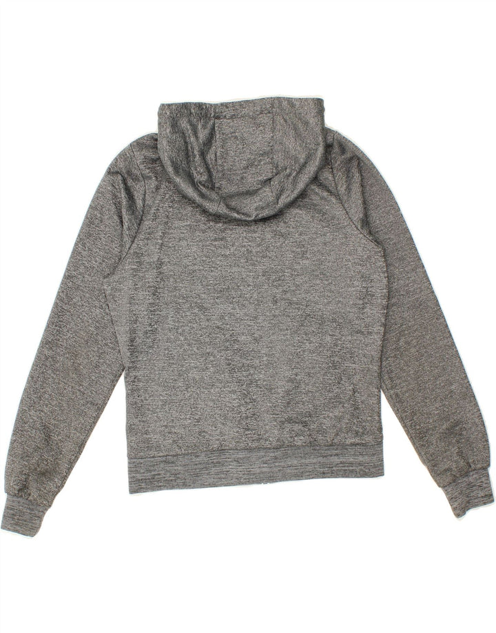 ELLESSE Womens Zip Hoodie Sweater UK 8 Small Grey Flecked Polyester Vintage Ellesse and Second-Hand Ellesse from Messina Hembry 