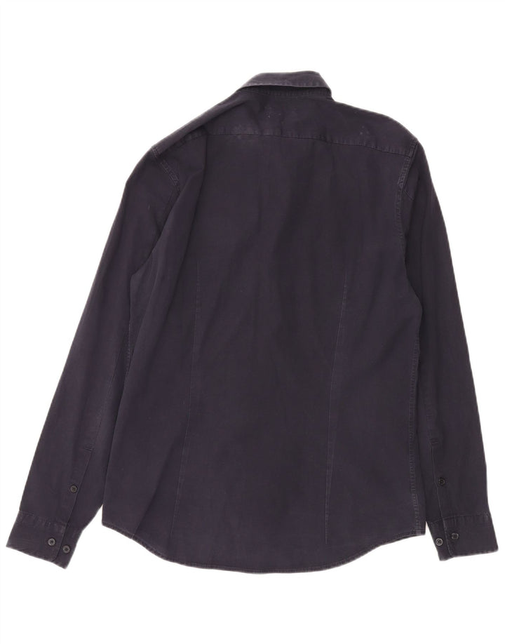 CALVIN KLEIN JEANS Herrenhemd Mittelmarineblaue Baumwolle