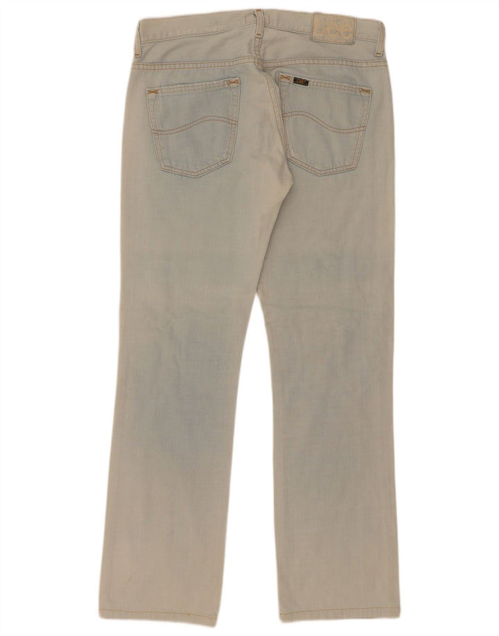 Lee Herren Knox Straight Jeans W32 L36 Blaue Baumwolle