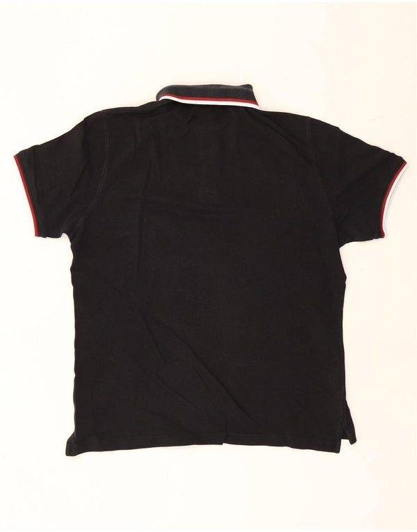 Conte of Florence Herren Poloshirt XL Schwarz gestreift