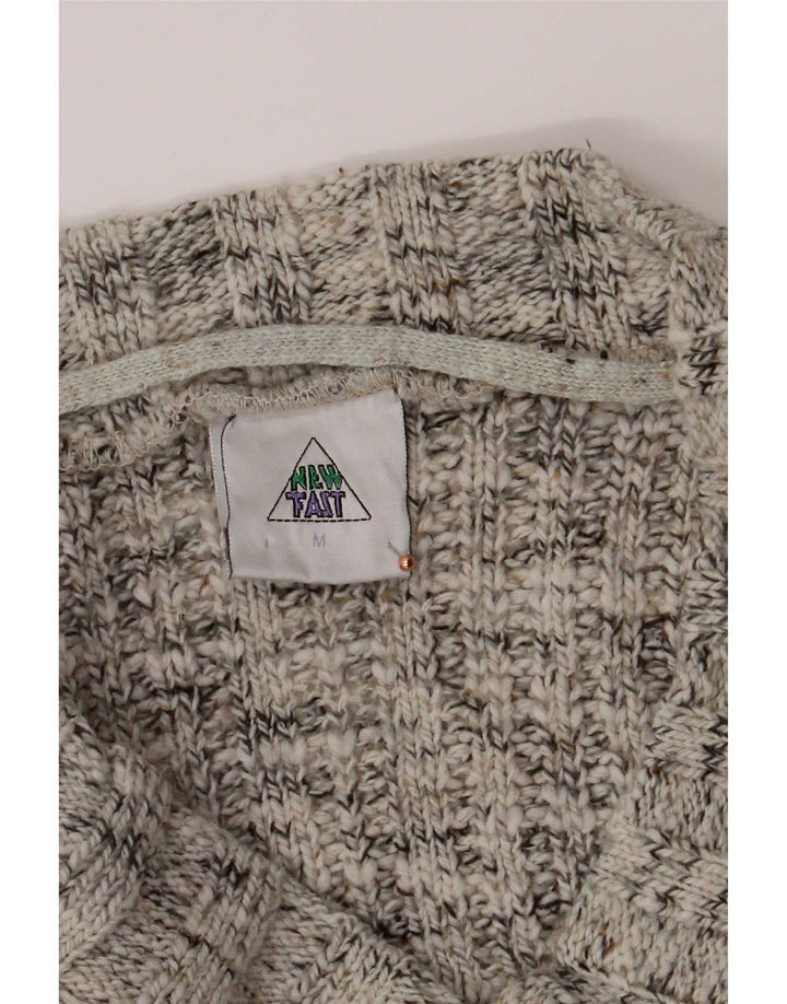 C&A Herren New Fast Pullover mit V-Ausschnitt Mittelgrau geflecktes Acryl