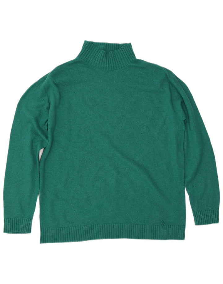 REPLAY Rollkragenpullover für Damen, UK 16, Größe L, Türkis, Viskose