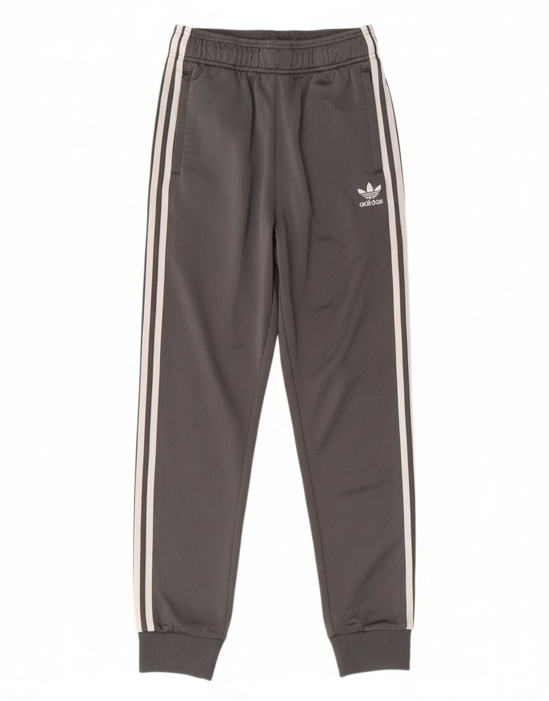 ADIDAS Boys Tracksuit Trousers Joggers 13-14 Years  Grey Polyester