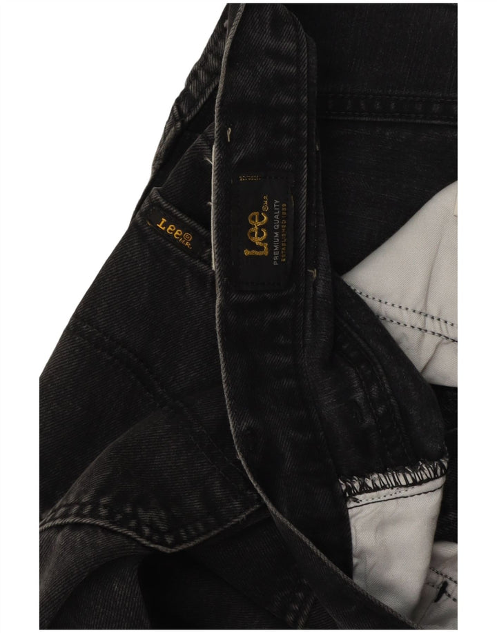 Lee Herren Straight Jeans W34 L29 Schwarz