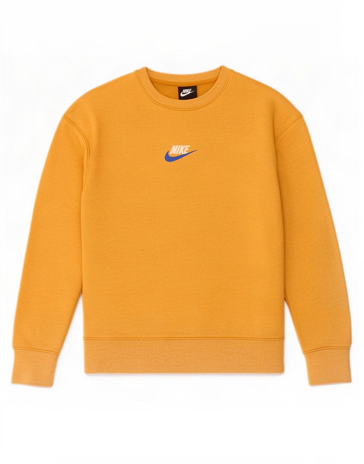 Nike Herren Sweatshirt Pullover Small Gelb Baumwolle