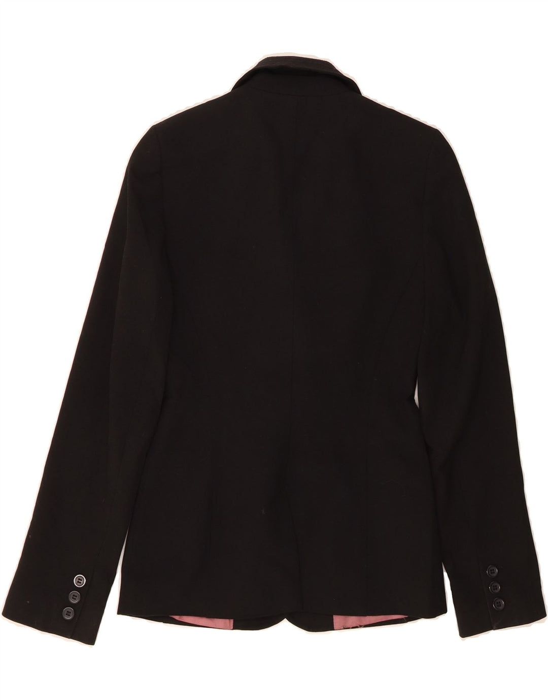 OASIS Womens 1 Button Blazer Jacket UK 8 Small  Black Polyester Vintage Oasis and Second-Hand Oasis from Messina Hembry 