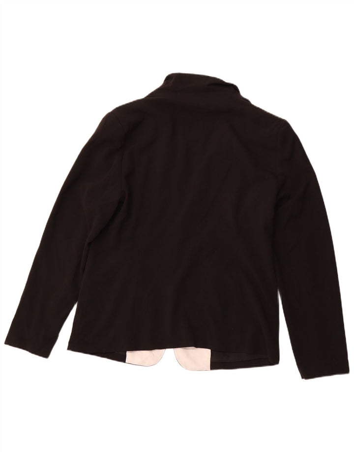 MOSSIMO Damen-Blazerjacke mit 1 Knopf, UK 16, Größe L, Schwarz, Farbblock