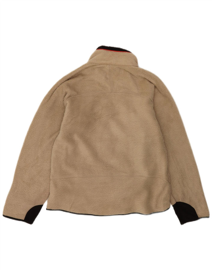 Fila Herren Fleecejacke UK 40 Large Beige Colourblock Polyester