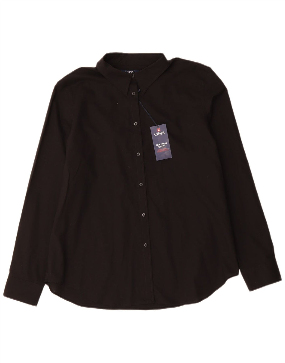 CHAPS Pflegeleichtes Slim-Fit-Hemd für Damen, UK 18, XL, Schwarz, Baumwolle