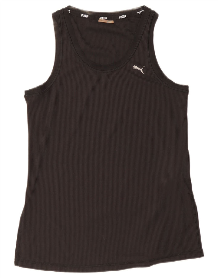 Nike Damen Weste Top UK 8 Small Schwarz Polyester