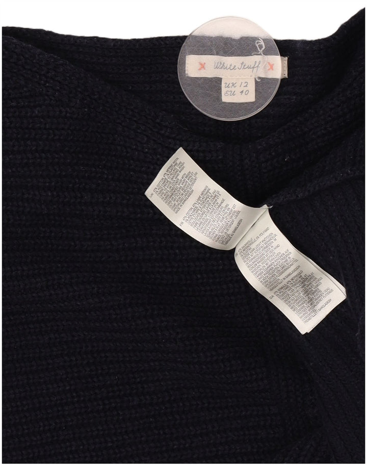 White Stuff Damen-Pullover mit U-Boot-Ausschnitt, Gr. 12, mittleres Marineblau