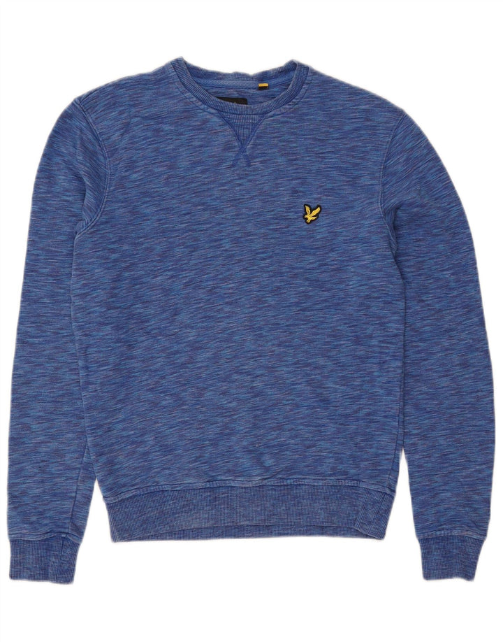 LYLE & SCOTT Damen-Sweatshirt in Übergröße, Gr. 6, XS, Blau meliert