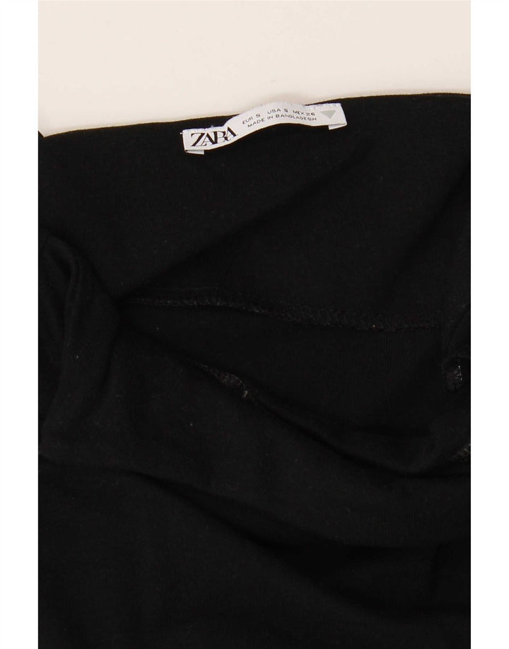 Zara Damen Slip Dress UK 8 Small Schwarz