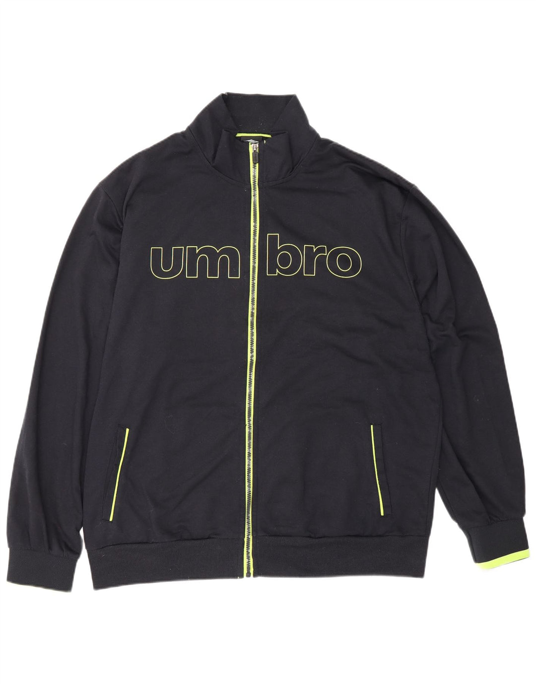 Umbro Herren-Trainingsanzugoberteil mit Grafik, IT 56 XL, schwarze Baumwolle