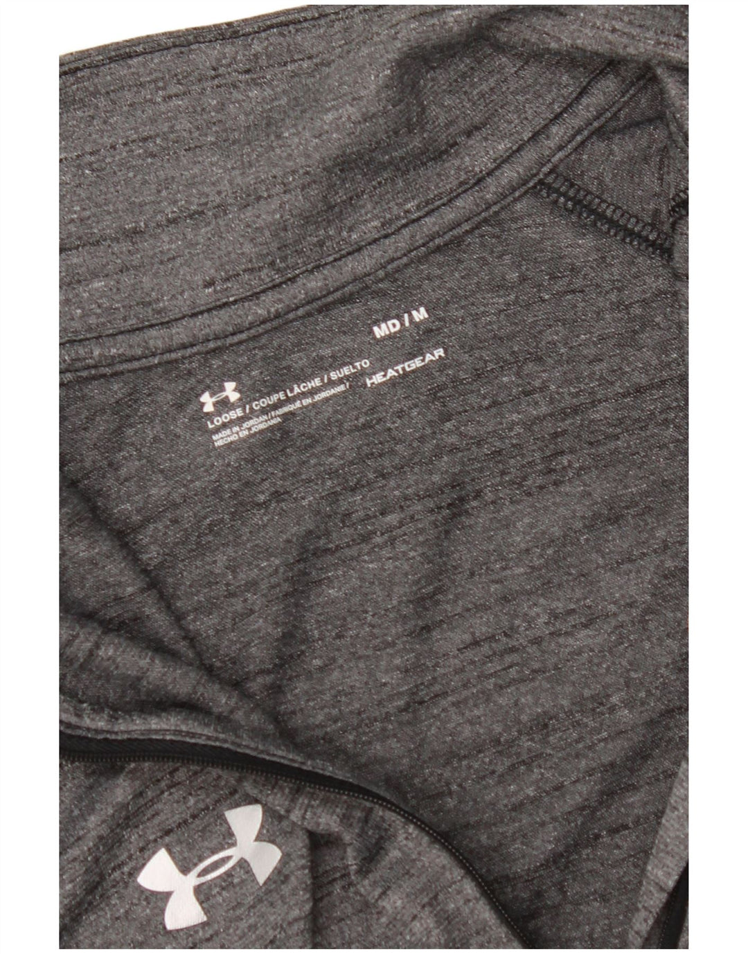 UNDER ARMOUR Herren Heat Gear Pullover-Trainingsoberteil mit Reißverschluss, Mittelgrau