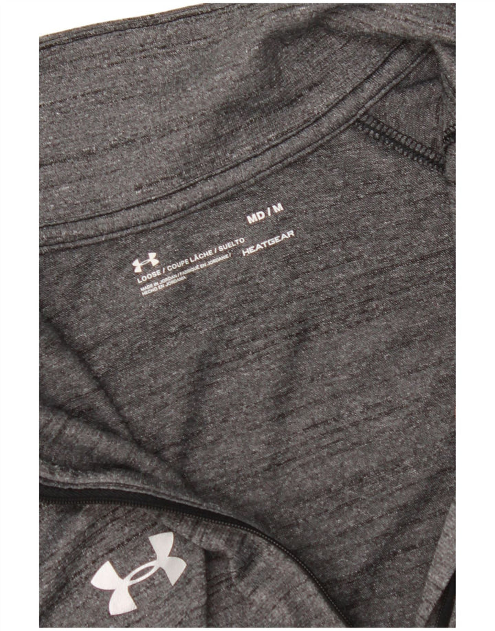 UNDER ARMOUR Herren Heat Gear Pullover-Trainingsoberteil mit Reißverschluss, Mittelgrau