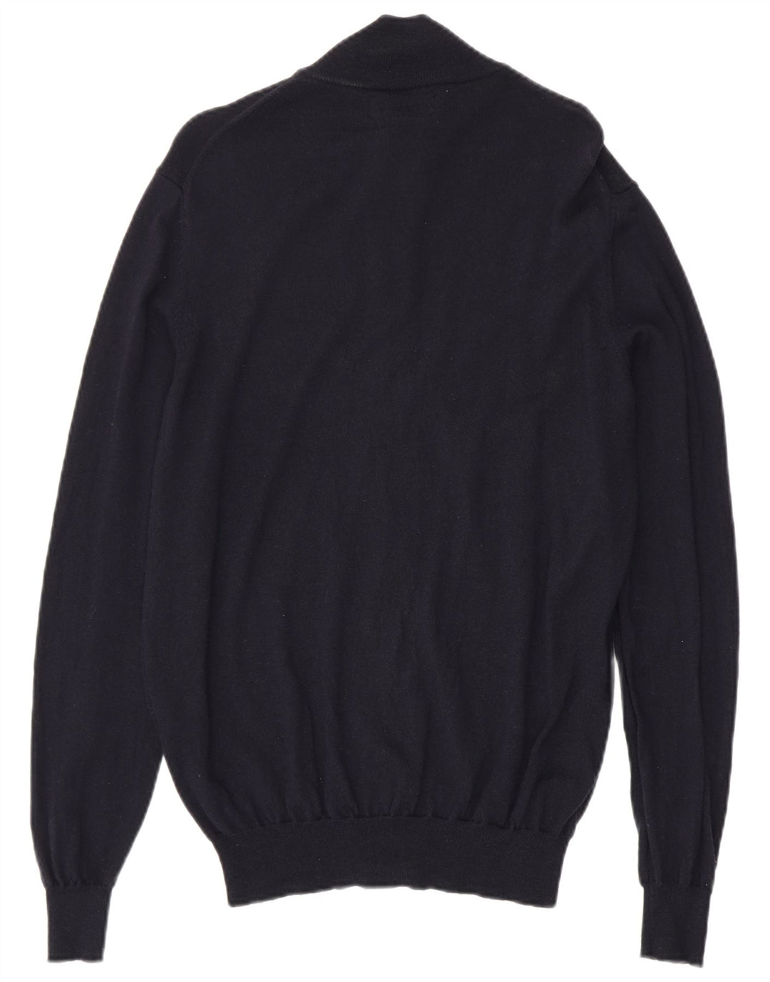 Trussardi Herren-Strickjacke, groß, marineblaue Wolle