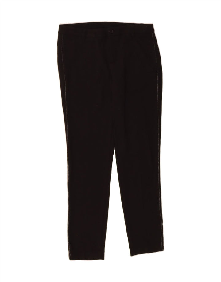 BENETTON Womens Slim Chino Trousers IT 42 Medium W30 L30 Black Polyester Vintage Benetton and Second-Hand Benetton from Messina Hembry 