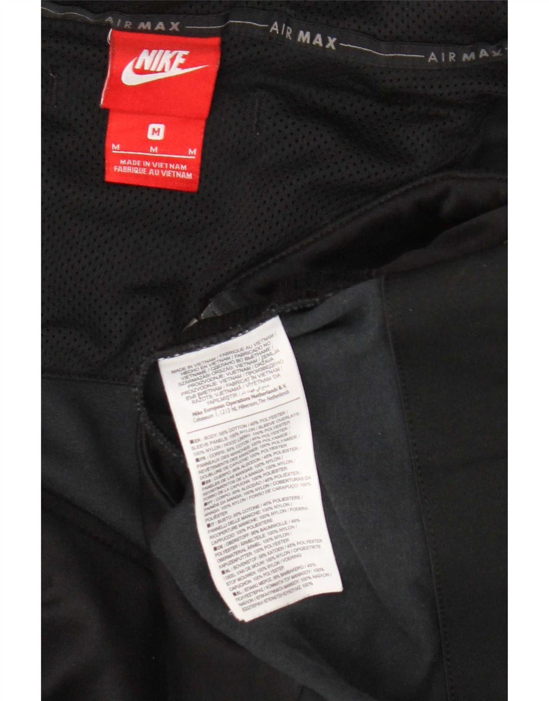 Nike Herren-Trainingsanzug mit Kapuze, mittelgroß, Baumwolle, Schwarz