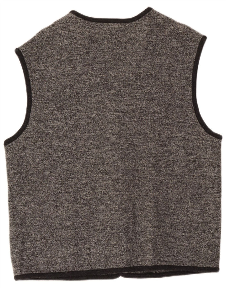 Geiger Herren ärmelloser Cardigan-Pullover IT 52 Large Grau