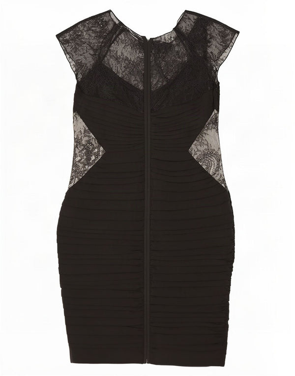 Coast Damen-Etuikleid, UK-Größe 44, Mittelschwarz, geblümt, Polyester