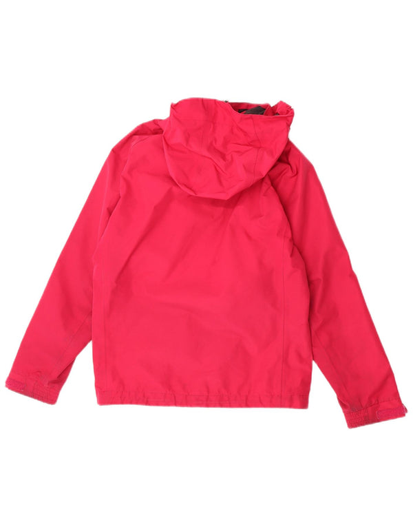 Helly Hansen Mädchen-Regenjacke mit Kapuze und Grafik, 11–12 Jahre, rosa, Polyester