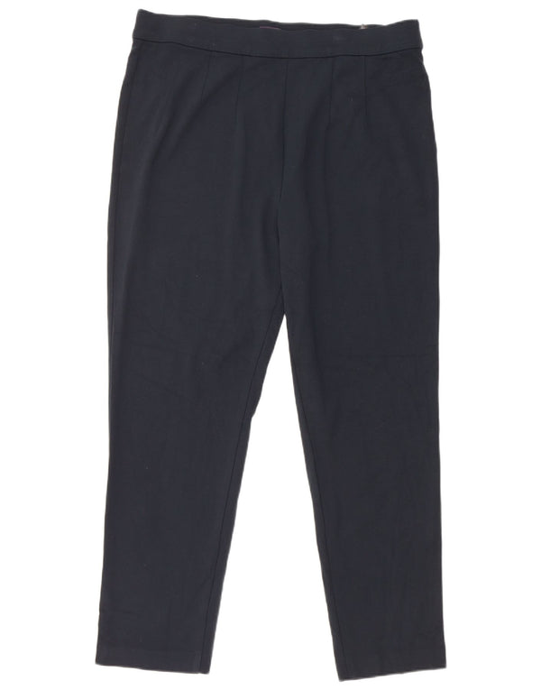 Marks & Spencer Damen Tapered Freizeithose UK 18 XL W36 L28 Marineblau