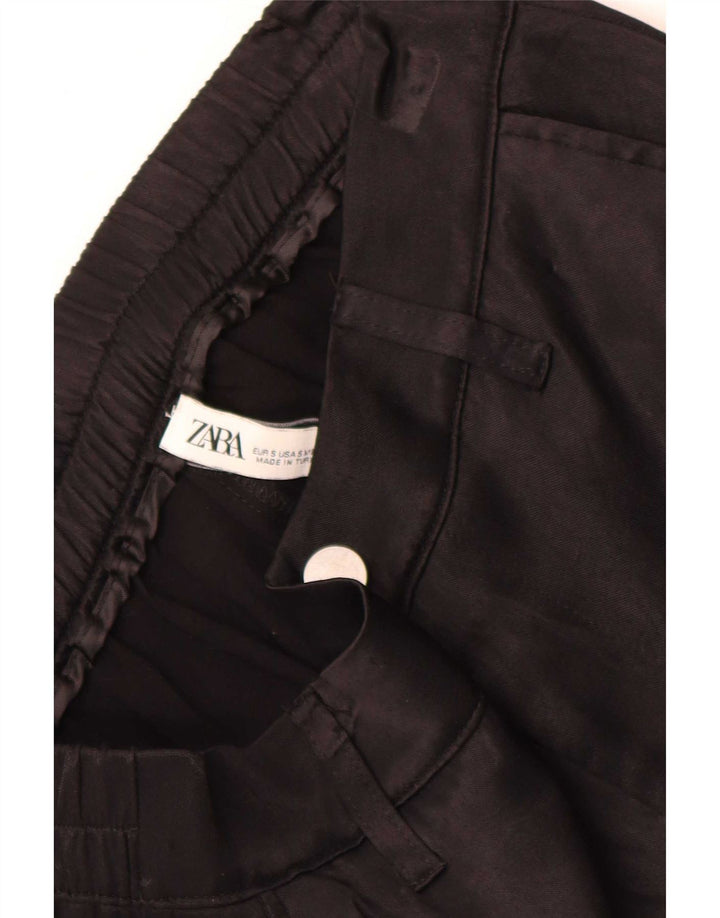 Zara Damen Jogger-Cargohose, Größe S, W26, L28, Schwarz