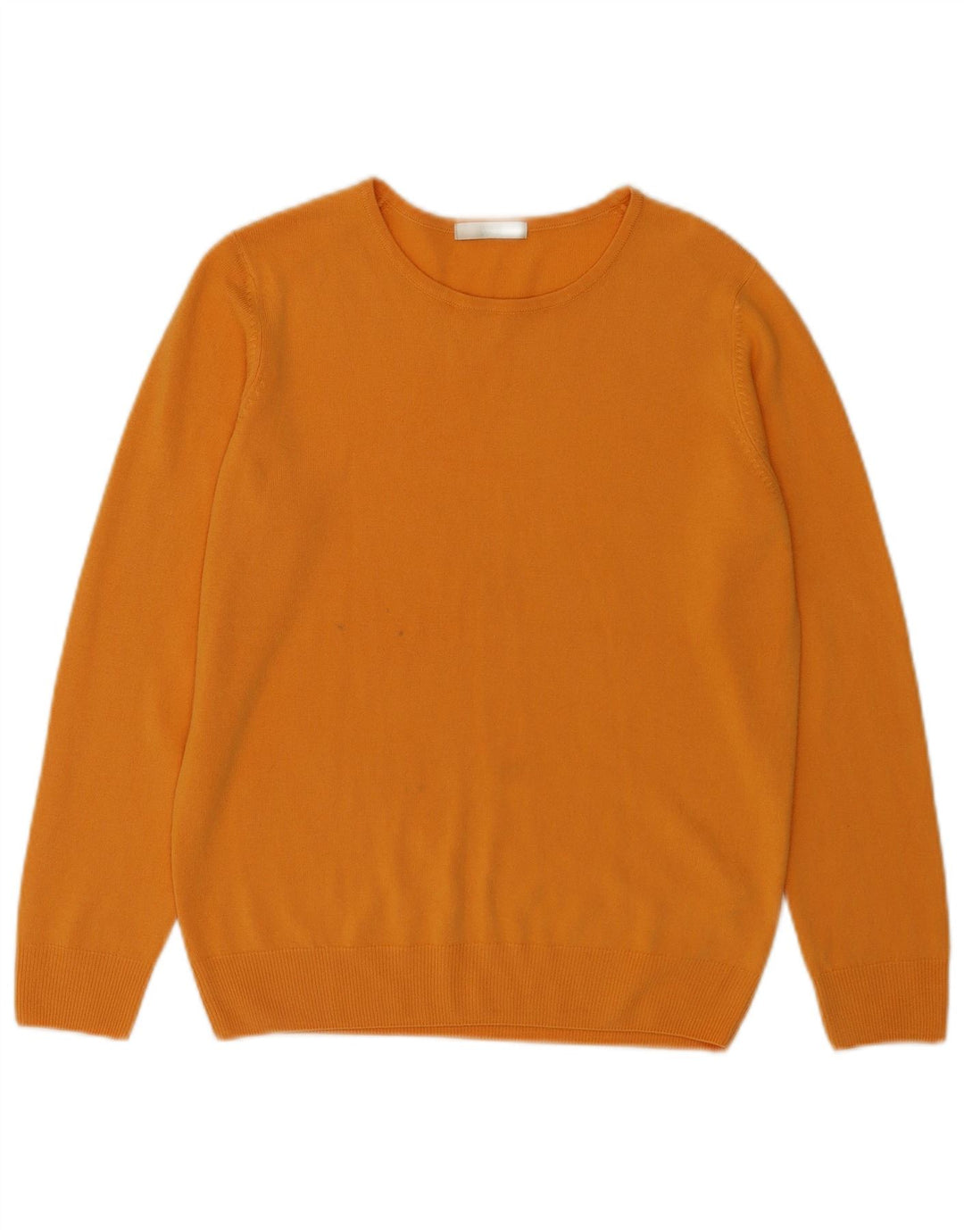 Marks & Spencer Damen-Pullover mit Rundhalsausschnitt, UK 12, Mittelorange, Acryl