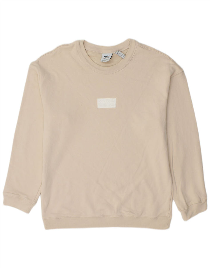 ADIDAS Herren Sweatshirt Pullover mittelweiße Baumwolle