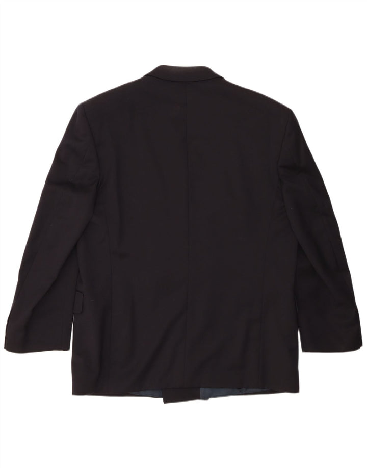 Jaeger Herren zweireihige Blazerjacke IT 54 2XL Marineblaue Wolle