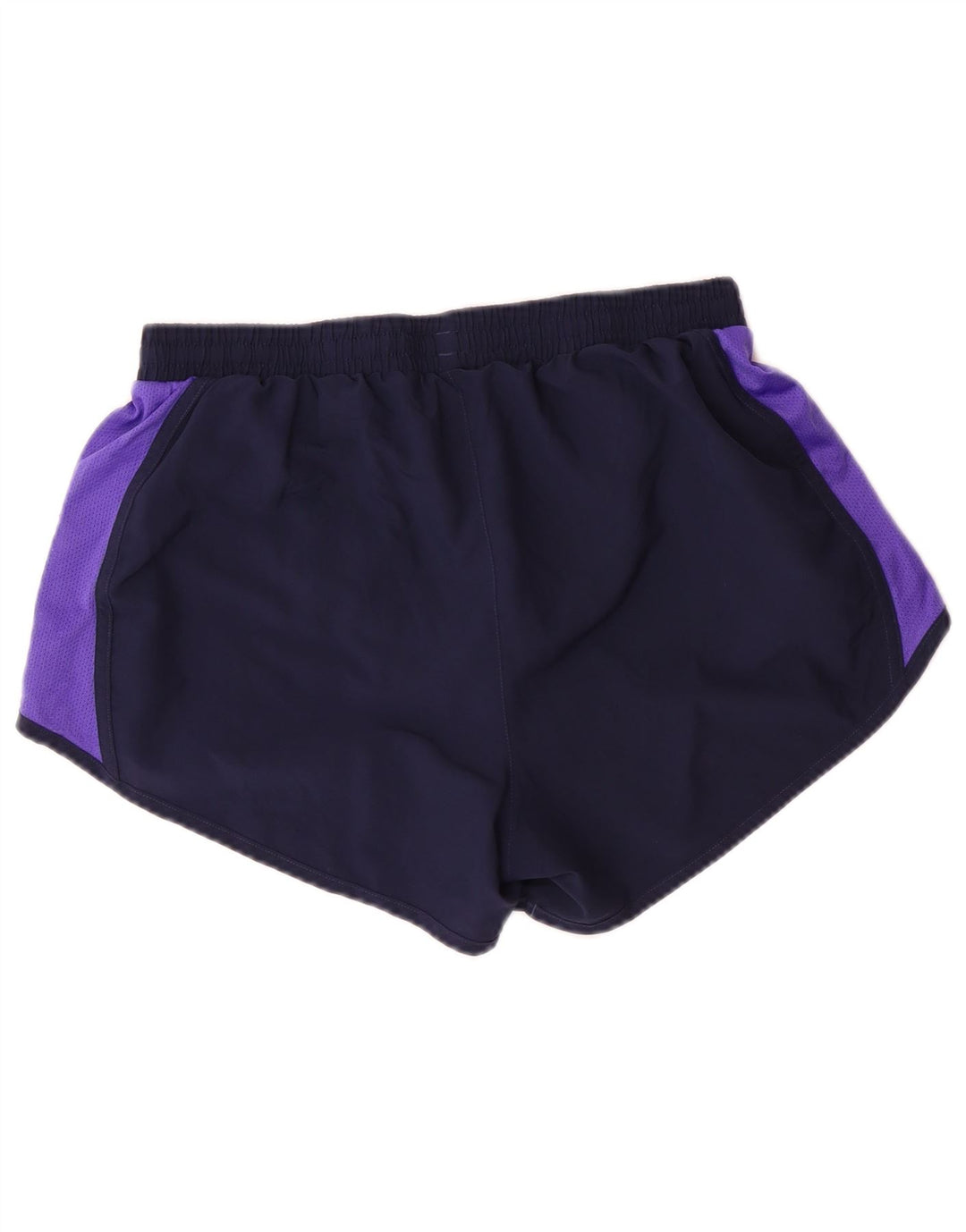 UNDER ARMOUR Damen Sportshorts UK 12 Mittel Marineblau Farbblock