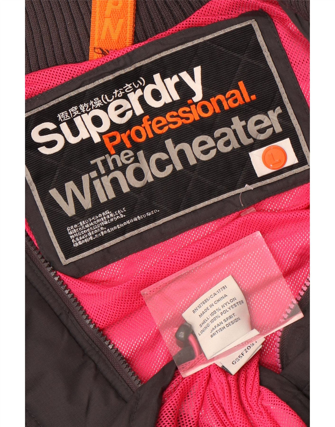 Superdry Damen The Windcheater Windjacke UK 16 Large Schwarz