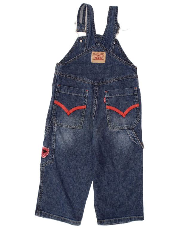 Levi's Latzhose für Babys, Jungen, gerade Jeans, 18–24 Monate, W22, L14, blaue Baumwolle