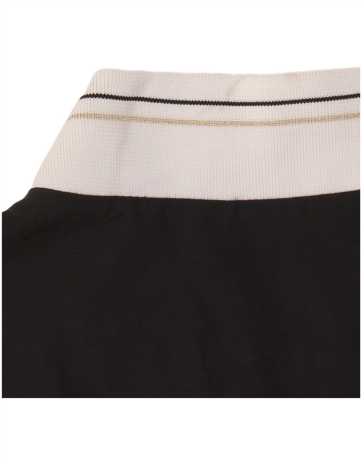 Fred Perry Damen-Trainingsanzug-Top-Jacke, UK 16, Größe L, Schwarz, Colourblock-Baumwolle