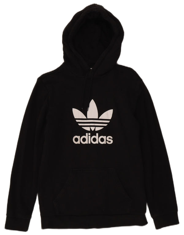 Adidas Herren Graphic Hoodie Pullover Small Schwarz Baumwolle