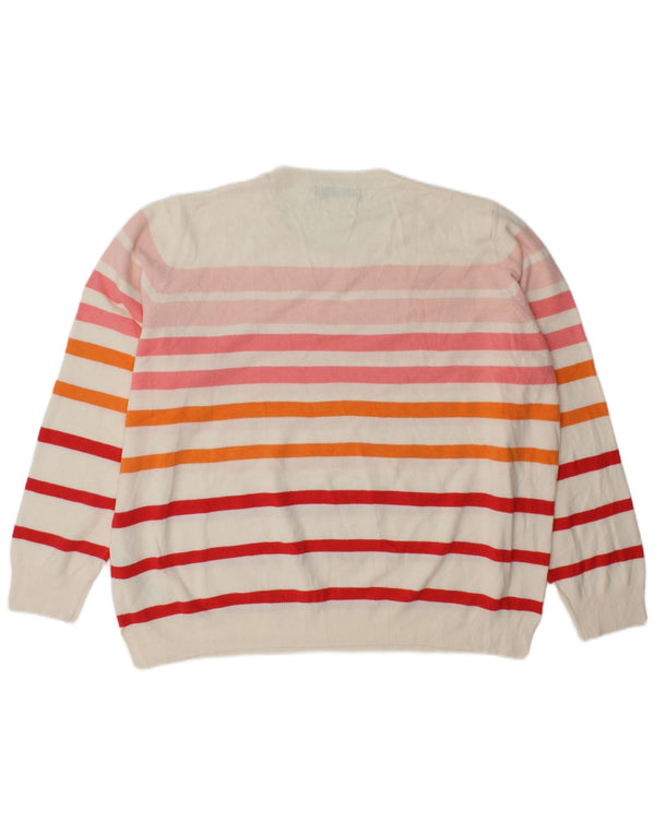 Marks & Spencer Damen-Pullover mit Rundhalsausschnitt, UK 22 3XL, mehrfarbig