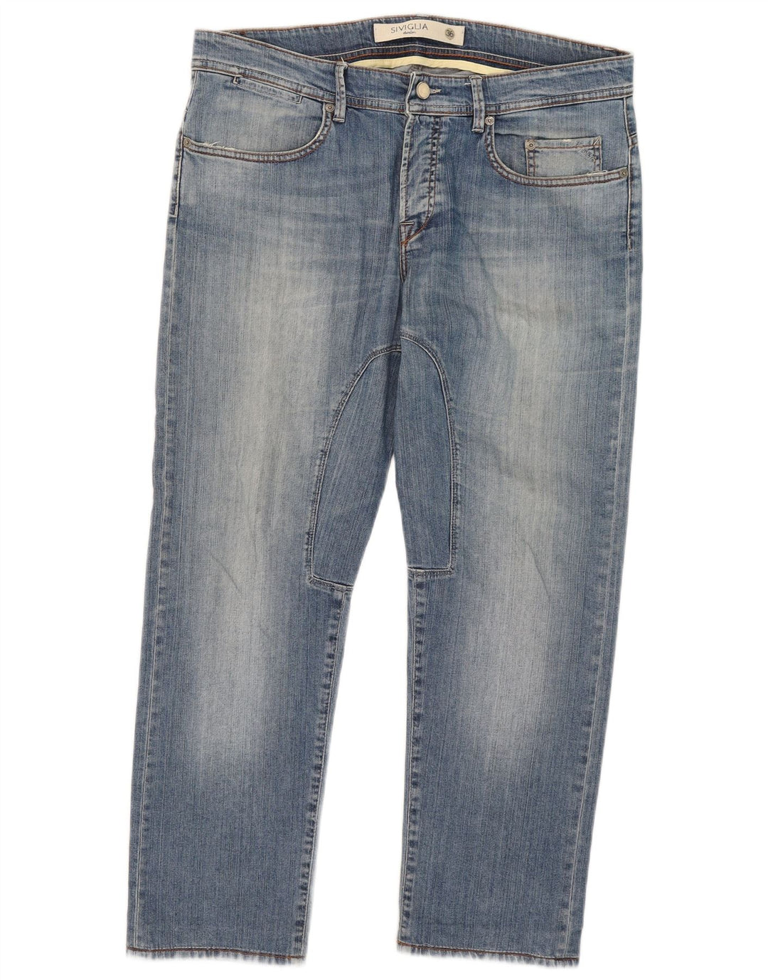 SIVIGLIA Herren Straight Jeans W36 L27 Blau