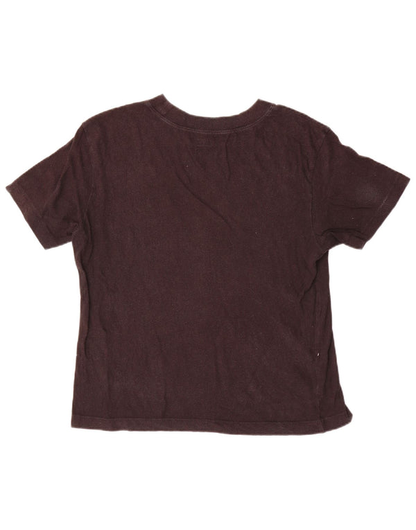 Vans Damen Grafik-T-Shirt-Oberteil UK 14 Medium Schwarz