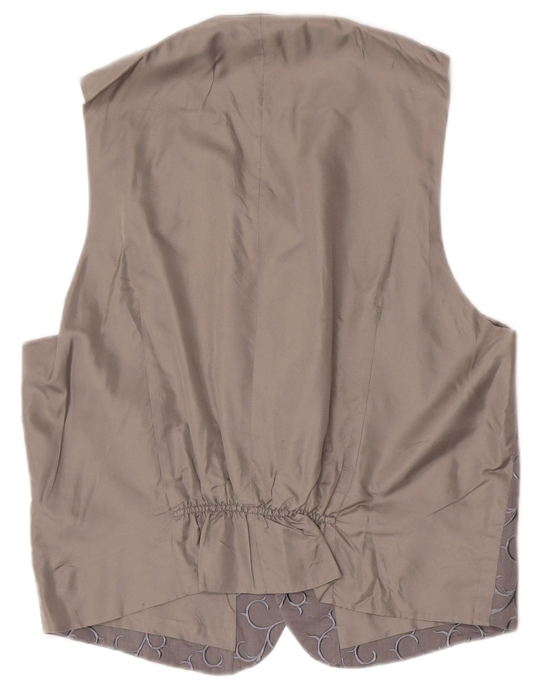 Vintage Herren Weste Mittelgrau Paisley