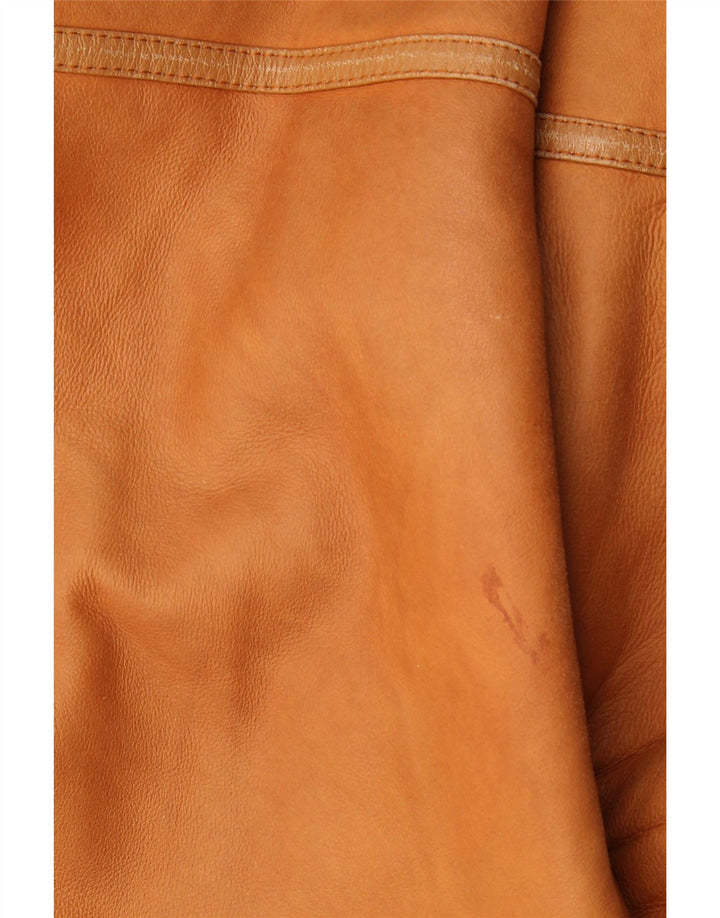 Vintage Herren Shearling Jacke UK 36 Kleines braunes Shearling